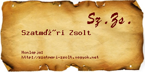 Szatmári Zsolt névjegykártya